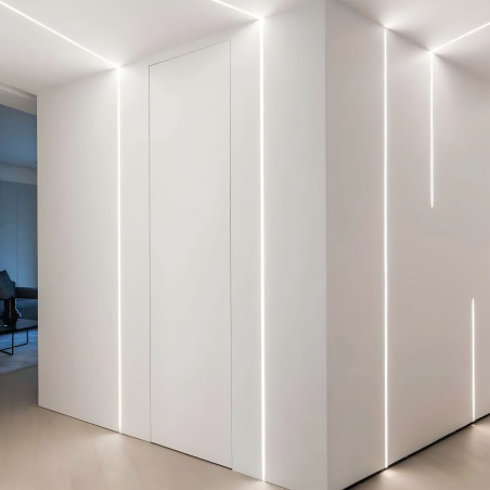 Recessed Aluminium LED Strip Profile for Drywall