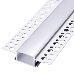 Profilé Aluminium Encastrable pour Plâtre / Placo pour Ruban LED jusqu'à 20mm