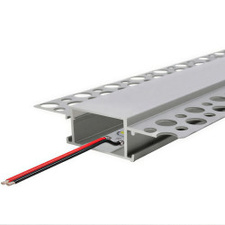 Recessed Aluminium LED Strip Profile for Drywall / Plasterboard