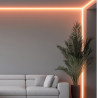 Recessed Aluminum Corner LED strip Profile for Drywall / Plasterboard