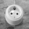 SCHUKO porcelain socket outlets