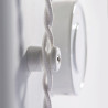 Isolateur en porcelaine pour câble toronné