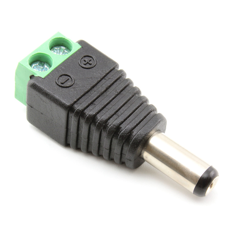 Conector DC Jack Macho con Clemas Tornillo