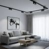 Spot LED linéaire 12W orientable noir