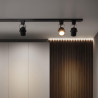 COMPACT Rail Spotlight - Black, GU10 Lamps