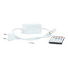 Controlador para Fita LED 220V RGB IC com Comando RF e Bluetooth