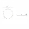 Plafonnier LED rond de 12W