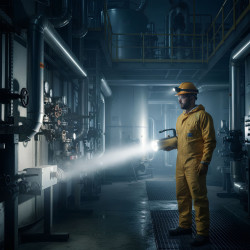 uso Lanterna LED ATEX Recarregável 9W