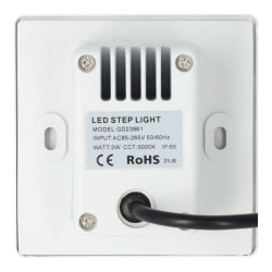 back LED Step Light 3W Outdoor Recessed Trapezium