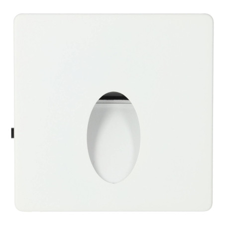 Baliza LED Exterior 3W Encastrável Parede Quadrado Oval branco