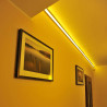 Angle profile aluminum strip led 1m black