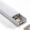 Perfil rectangular aluminio tira led 1 m