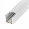 Perfil tira led alumínio retangular 1m 17,5 x 14,5 x 1000mm