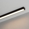 Perfil tira led alumínio retangular 1m 17,5 x 14,5 x 2000mm preto
