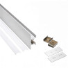 Aluminium profile for led strip double side lighting 1m