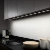Profil rectangulaire bande d’aluminium led 1m noir
