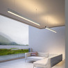 Profilé rectangulaire en aluminium, bande de leds 66 x 35 x 2000mm
