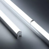 Réglette LED - 9W, basse assemblable, opaque