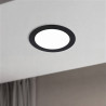 Panneau led18W rond NOIR