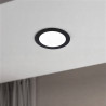 Panneau led 12W rond NOIR