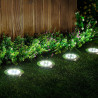 Balise de sol à LEDs solaires avec pointe