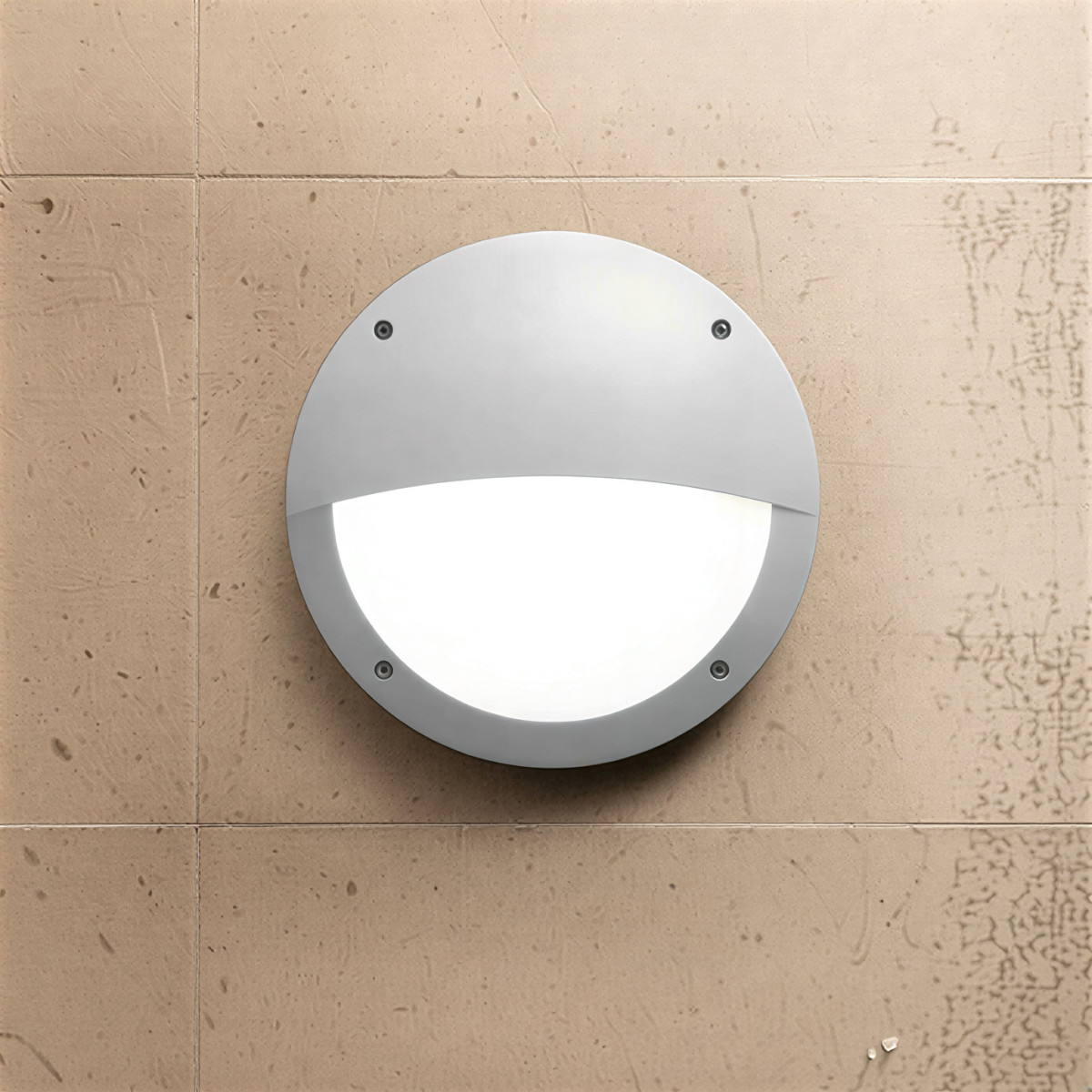 Wall light half moon aluminum IP65