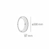 Plafond rond en aluminium IP65