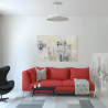 Ventilateur de plafond à pales rétractables et lumière LED 3CCT avec télécommande