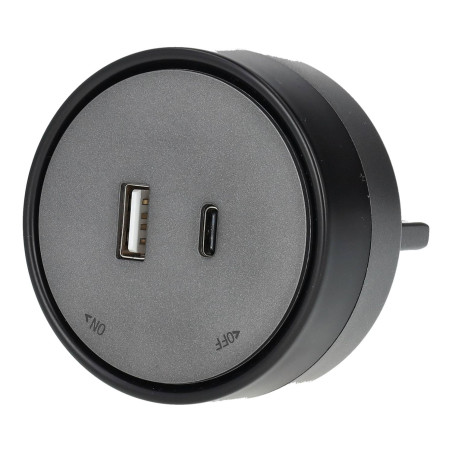 USB A+C 3.1A Socket for Sliding Track