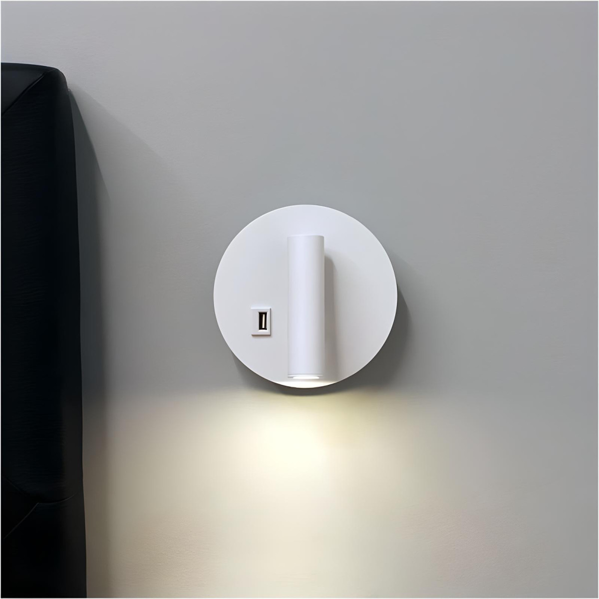 APLIQUE ALUMINIO LED 3+8W USB