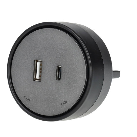 Enchufe USB A+C para Carril...