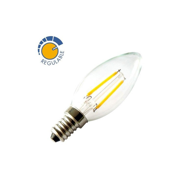 2w 360 Ordm Led Filament Candle Bulb Warm White Light