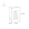 Outdoor Recessed Vertical LED Step Light 3W