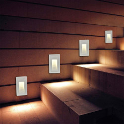 Baliza LED Exterior 3W Empotrable Vertical 57x103mm