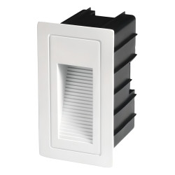 Balise LED Extérieure 3W Encastrable Verticale blanc