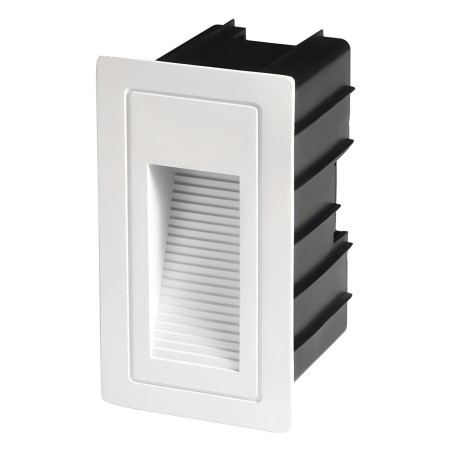 Baliza LED Exterior 3W Empotrable Vertical blanca