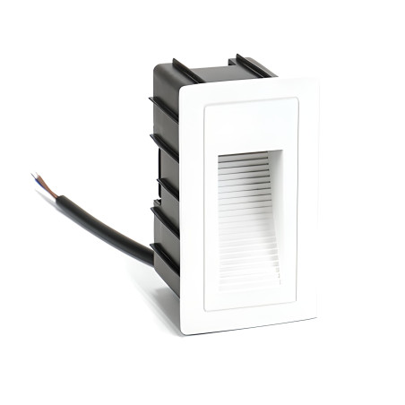 Outdoor Recessed Vertical LED Step Light 3W 57x103mm white