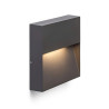 Baliza LED Exterior 3W Superficie Pared Cuadrada - Serie Zero