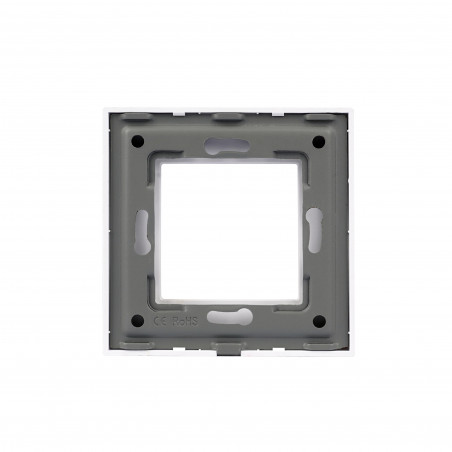 Moldura de Alumínio Escovado 1 Mecanismo série cristal