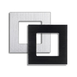 Brushed Aluminium Frame 1 Gang