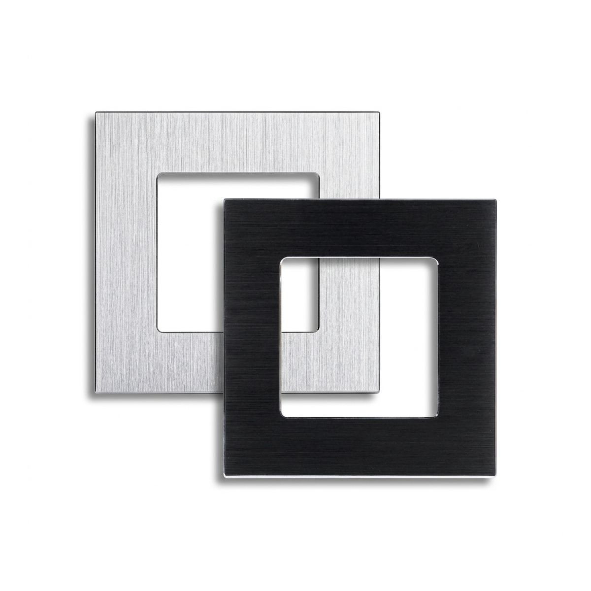 Brushed Aluminium Frame 1 Gang