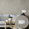Cadre en Aluminium Brossé 2 Mécanismes Série Crystal gris
