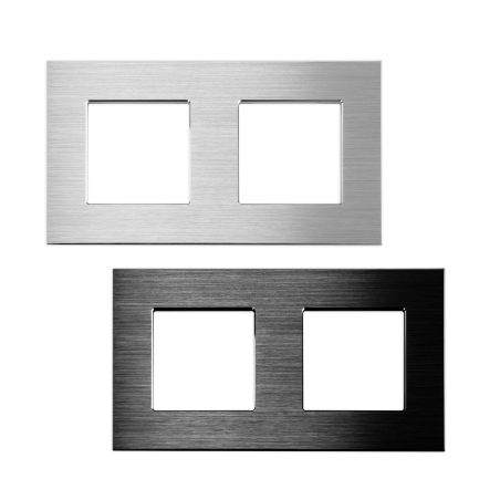 Cadre en Aluminium Brossé 2 Mécanismes