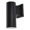 Aplique Aluminio 1XGU10 Negro IP54