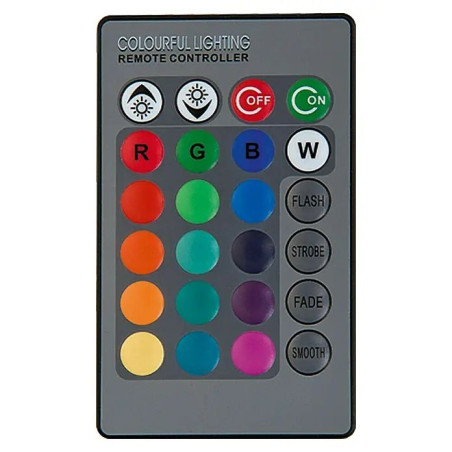 Lâmpada LED RGB 3W GU10 com Comando à Distância