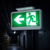 Luminaria evacuación LED función emergencia