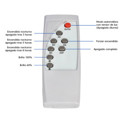 Télécommande Projecteur LED Solaire Mural 15W 940mm