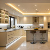 LED Downlight - 12W, White Frame