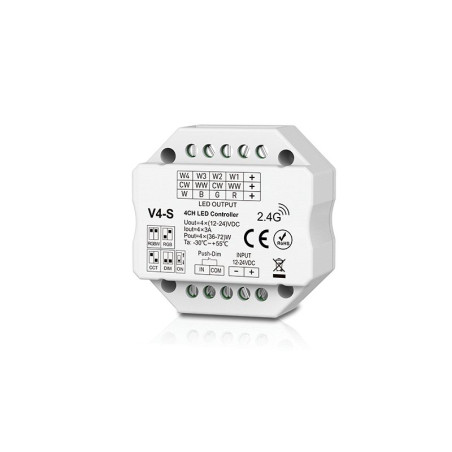 12-24V DC RGBW LED push...