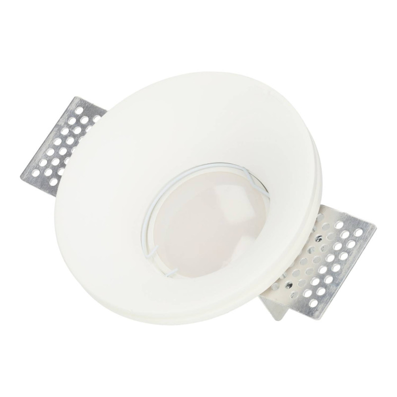Aro Downlight Integración Escayola/Pladur Ø100mm para Bombilla GU10